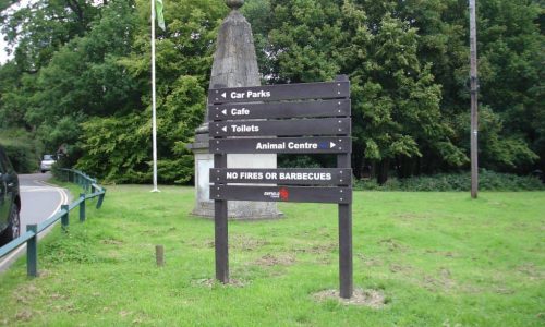 CNC Routed Wayfinding Notice Board.