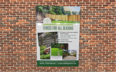 fences builders board on brick wall