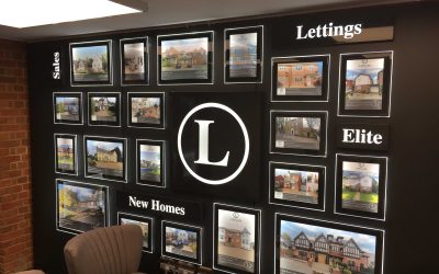 Bespoke LED Lettings Wall Displays.