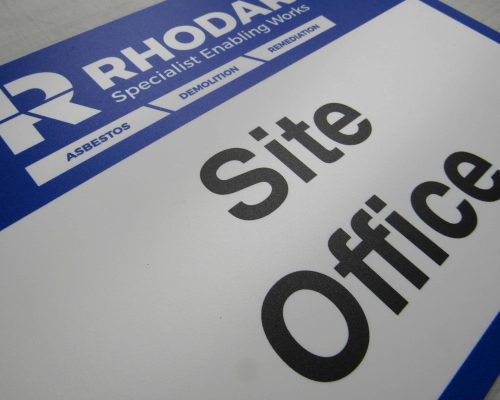 Construction Site Office Signage Construction Site Office Signage