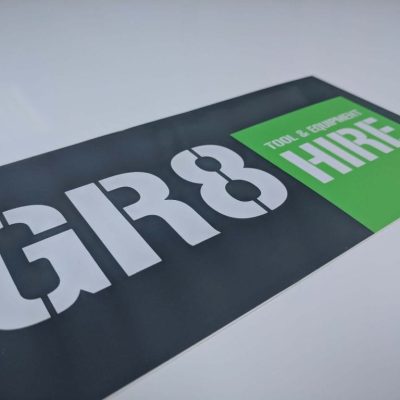 Plant and tool hire label
