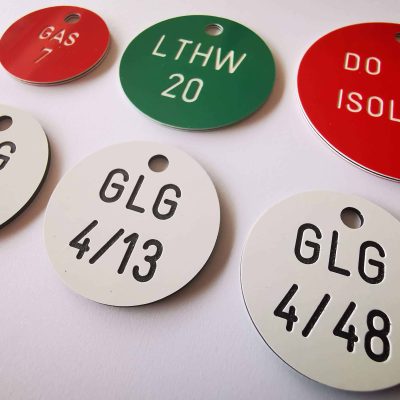 Red & Green valve tags